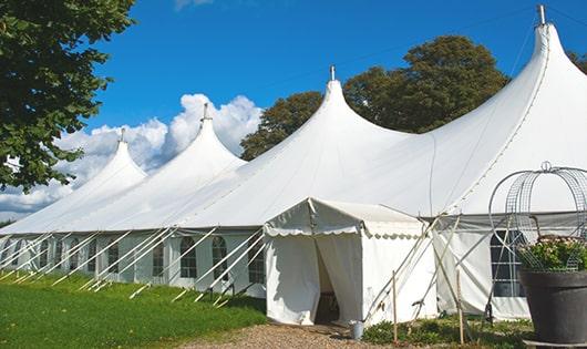 portable restrooms equipped for hygiene and comfort at an outdoor festival in Valhalla, NY